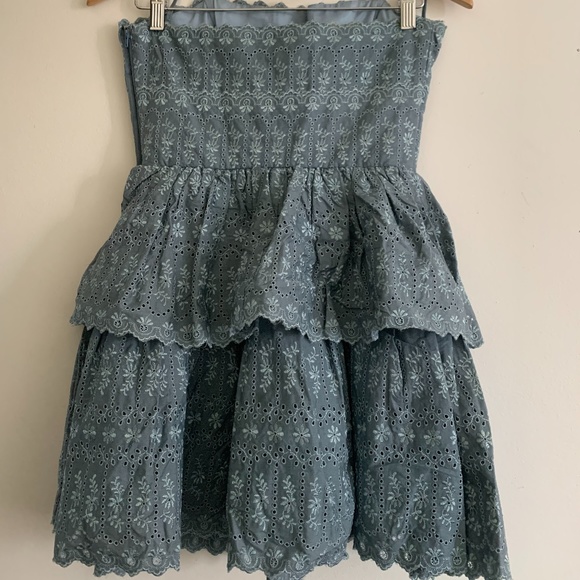 Betsey Johnson Ruffled Eyelet Tea Party Dress - Picture 2 of 6